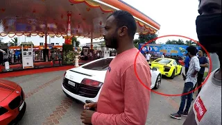 SUPERCARS Shut down Petrol Station in INDIA