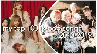 MY TOP 100 K-POP SONGS (2010-2019) (+ SPOTIFY PLAYLIST)