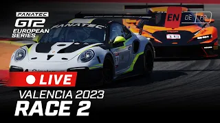 LIVE | Race 2 | Fanatec GT2 European Series 2023 (English)