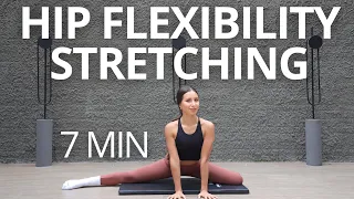 7 MIN STRETCHING EXERCISES TO INCREASE HIP FLEXIBILITY & MOBILITY | Daniela Suarez