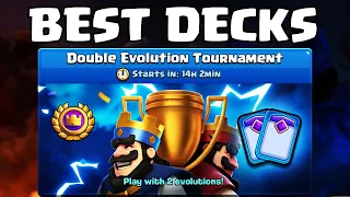 Best Decks for Double Evolution Tournament in Clash Royale! 🏆