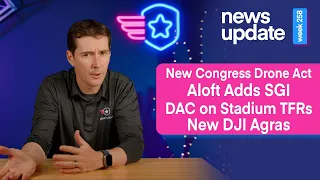 Drone News: New Congress Drone Act, Aloft Adds SGI, DAC on Stadium TFRs, & New DJI Agras