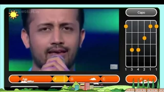 Atif aslam Live Performance GIMA Awards | Guitar Chord