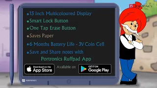 Chacha Chaudhary Aur Portronics Ruffpad 15M | Bano Smart Banao Life Rangeen