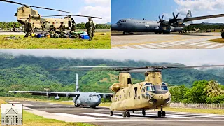 Exercise Balikatan 24: USAF C-130J LANDING - Incredible Marine Aircraft Wing Support