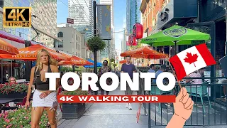 Walking Toronto's Downtown Entertainment District | 4K Walking Tour [4K Ultra HDR/60fps]