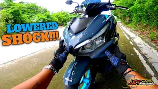 AEROX 155 2023 LOWERED SHOCK FULL REVIEW AND IMPRESSIONS!!! | ANO ANG PROS AND CONS?