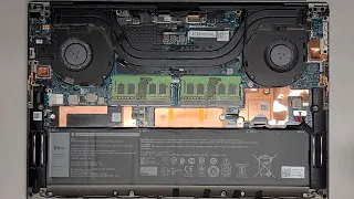 DELL XPS 15 9500 Disassembly RAM SSD Hard Drive Upgrade Battery Replacement Repair Quick Look