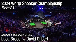 2024 World Snooker Championship Round 1: Luca Brecel vs. David Gilbert (Full Match 1/2)