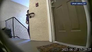 Tampa police: Undercover video shows man injects chemicals under neighbors front door