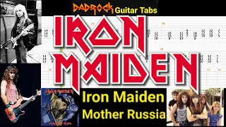 Mother Russia - Iron Maiden - Guitar + Bass TABS Lesson
