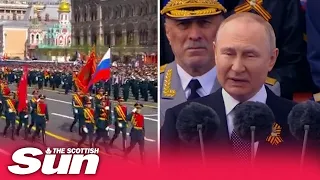 President Putin defends Ukraine invasion at Victory Day speech