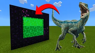 How To Make A Portal To The Dinosaurs Dimension in Minecraft!