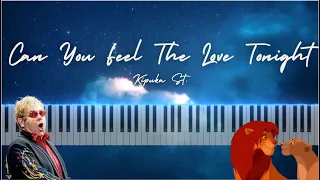 "Can You Feel The Love Tonight" on Piano (Elton John Piano Cover)