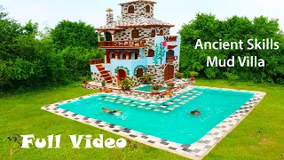 [Full Video] Building Mud Villa, Swimming Pool & Pool On Villa For Entertainment Place in The Forest