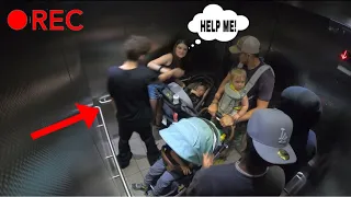 Disturbing A Mother In The Elevator. What Happens Is SHOCKING 😱 (Part 1)