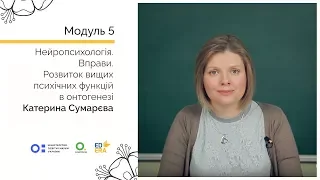 Нейропсихологія 2-2. Вправи. Розвиток вищих психічних функцій в онтогенезі. Онлайн-курс для вчителів