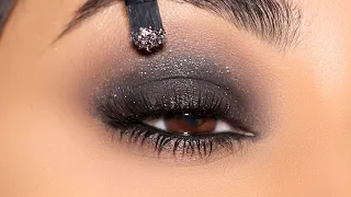 TRY THIS! Sparkly Black Smokey Eye for NYE 2024!!