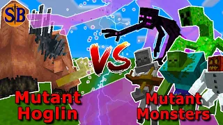 Mutant Hoglin vs Mutant Monsters | Minecraft Mob Battle