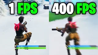 What it feels like to play in 400 FPS - Fortnite Frame rate Comparison 60 vs 144 FPS vs 240 FPS/hz