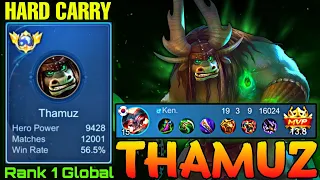 12,000 Matches Thamuz 19 Kills Hard Carry - Top 1 Global Thamuz by Ken. - Mobile Legends