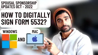 How to DIGITALLY SIGN 5532 - For WINDOWS and MAC users - Spousal Sponsorship - Canada PR 2022