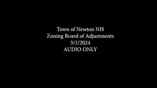 2024 05 01 Town of Newton NH ZBA