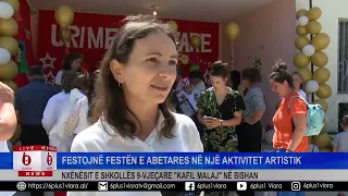 Nxënësit e shkollës 9-vjeçare "Kafil Malaj" në Bishan - Festojnë festën e abetares