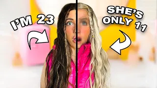 Turning My 11 Year Old SiSTER into ME! *shocking*