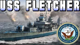 Fletcher stay alive to carry "lategame" - World of Warships