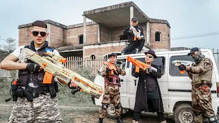 Nerf Guns War : S.W.A.T Men Of SEAL TEAM Combat Leader Black One Eye Dangerous Criminal Group