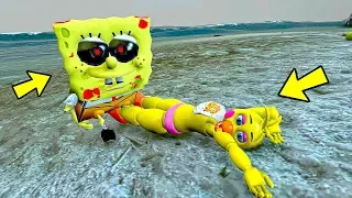 ANIMATRONICS BOB ESPONJA.EXE LEVOU TOY CHICA? | GTA V FIVE NIGHTS AT FREDDY`S