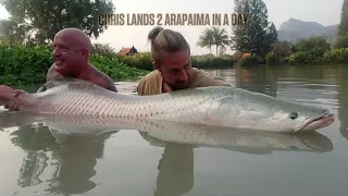 Arapaima fishing in Thailand at Jurassic Fishing Park