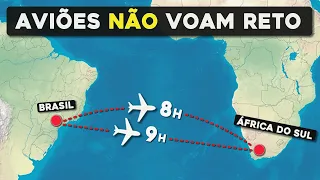 Por que Aviões não voam reto?