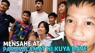 Mensahe Ni Dave Sa Mga Nagmamahal At Sumusuporta! | Para Sa Inyo Po ito