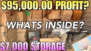 $95,000.00 PROFIT ? In $7000 STORAGE WARS STYLE! What’s inside? I bought an abandoned storage unit