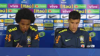 Seleção Brasileira: coletiva com Philippe Coutinho e Willian - 21/03/2018