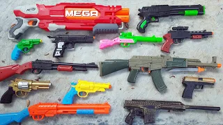 Firing EVERY Gun in my Whole Arsenal in 1 GIANT Video Mega nerf Gun And Army Realistic Police Gun