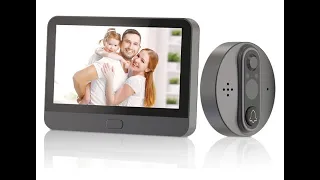Установка и подключение умного дверного видео глазка Tuya smart R9