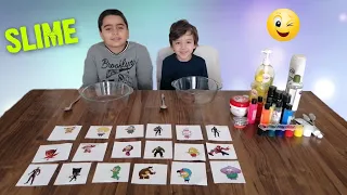 Çizgi Film Karakterlerinden Ne Çıkarsa Slime Challenge Yaptık