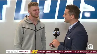 Lions first round draft pick Aidan Hutchinson talks one-on-one with Brad Galli
