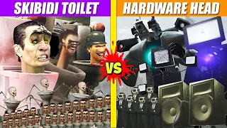 Team Skibidi Toilet vs Team Hardware Head War | SPORE