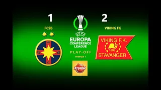 FCSB 🆚 Viking 1-2 | Europa Conference League | Rezumat HD