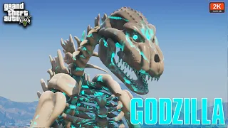 GTA 5 Skeleton Godzilla Mod Showcase || GTA 5 Mods
