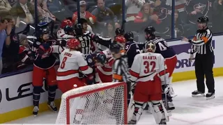 Scrum Ensues After Carson Meyer Pushes Antti Raanta