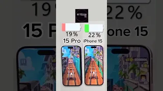 iPhone 15 vs 15 Pro Battery Test🔋⚔️Full video on my channel!