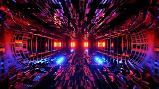 Tunnel Corridor Hangar Vj Loop Motion Design | 4k Relaxing Screensaver