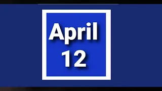 2021 - April 12- Special Day #Short