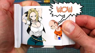 Android 18 Vs Krillin Flipbook - Dragon Ball Animation