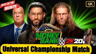 Roman Reigns Vs Edge Match | Money In The Bank | WWE Universal Championship Match